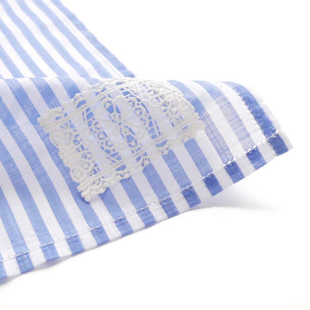 blue sachet handkerchief made in japan with lavender essential oil