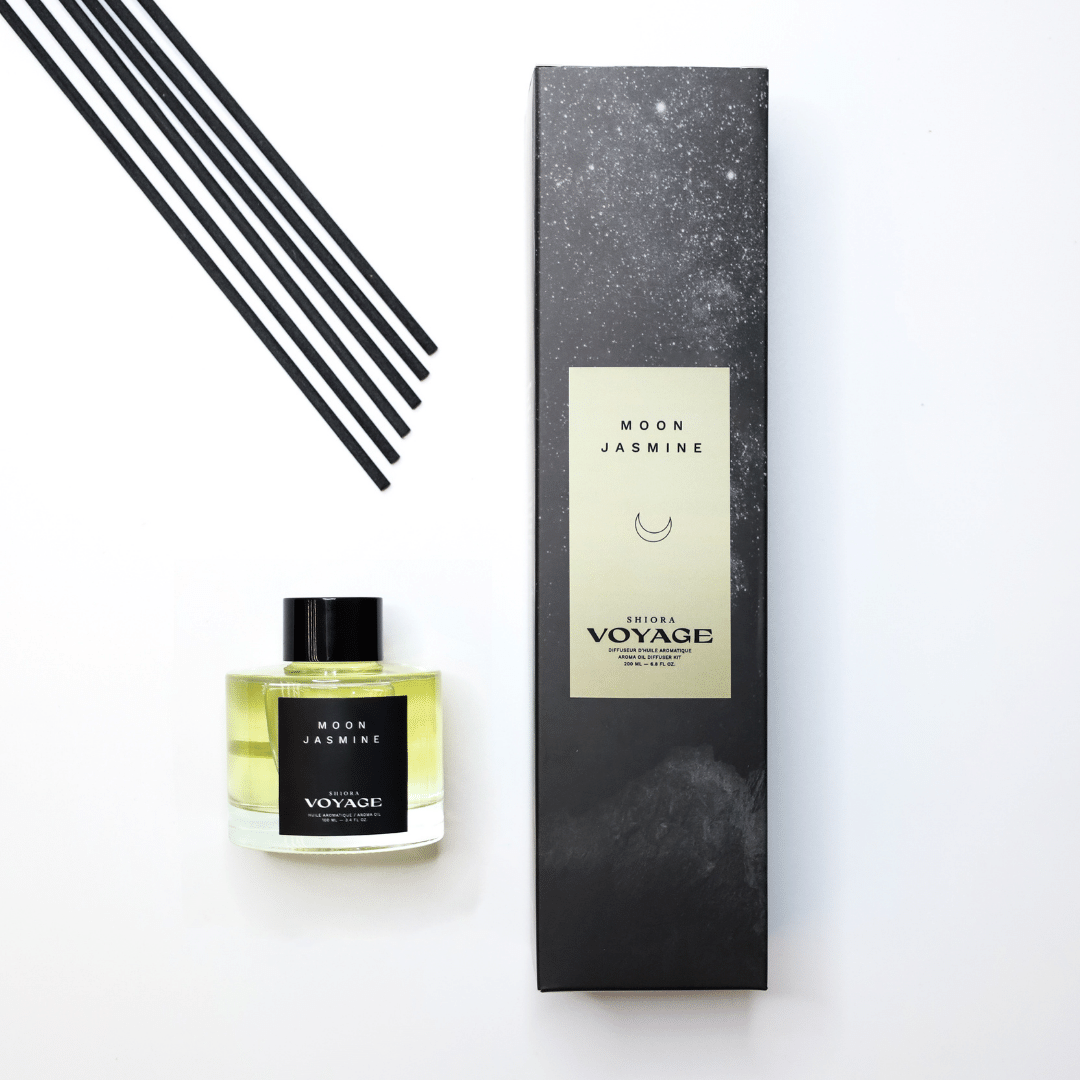 shiora planet collection moon jasmine scent reed diffuser package