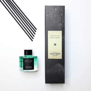 
                
                    Load image into Gallery viewer, shiora planet collection martian bergamot scent reed diffuser package
                
            